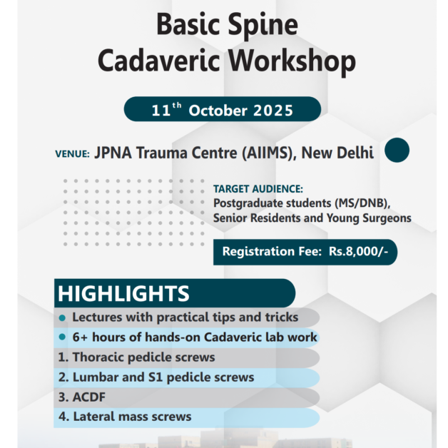 Basic Spine Cadaveric Workshop